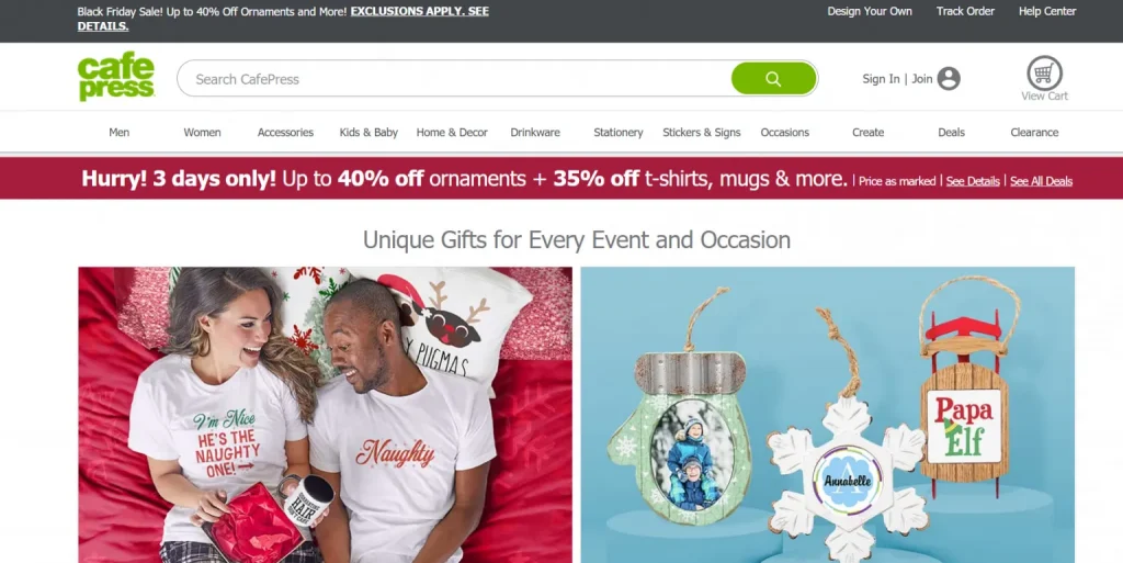 cafe press custom t-shirts designing