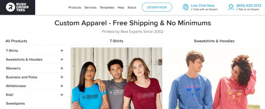 rush order custom t-shirts designing