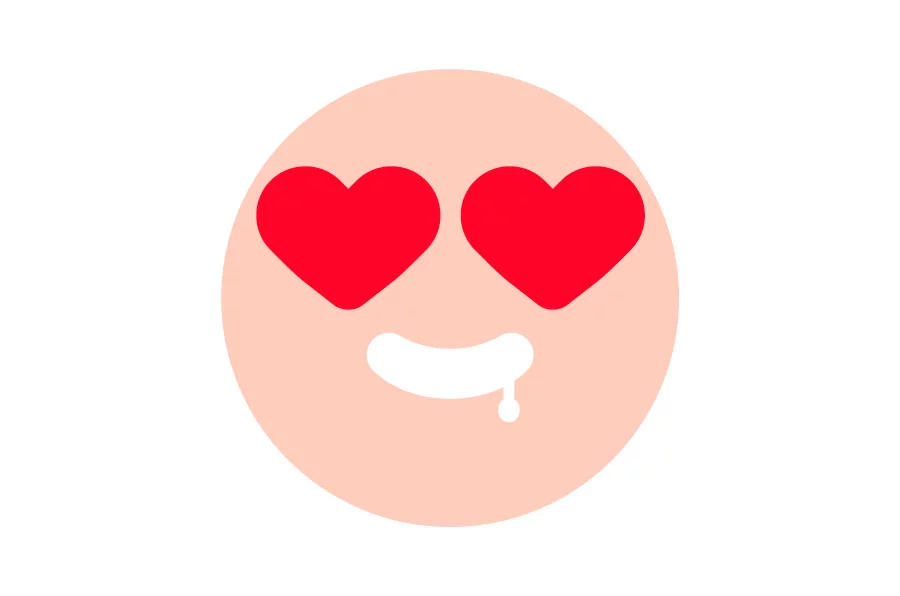 flushed tiktok emoji 