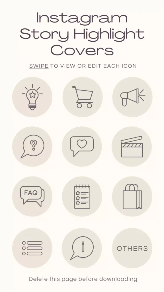 icon instagram instagram highlight cover edit cover