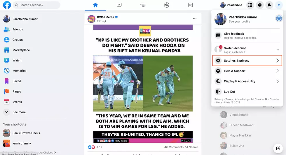 how to log out of other devices on facebook 