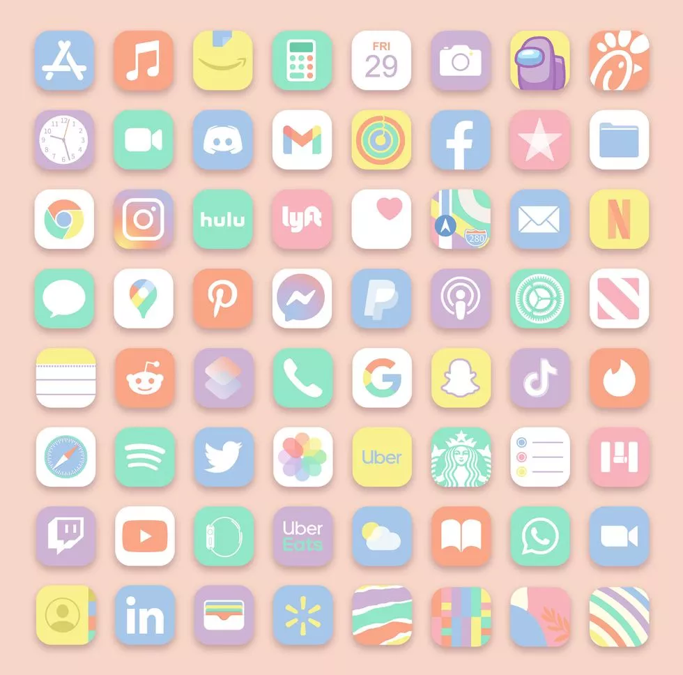 brown aesthetic app icons 