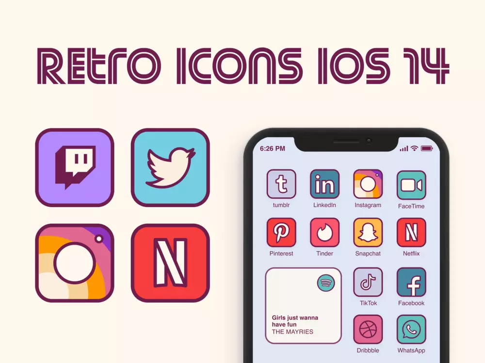 beige brown app icons aesthetic 