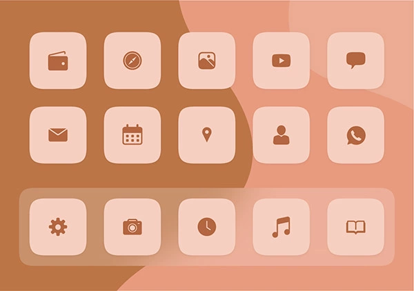 aesthetic app icons blue 