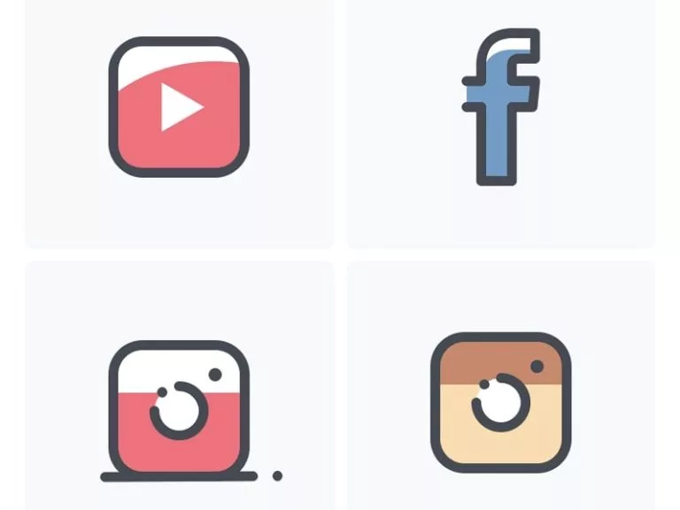 aesthetic app icons black 