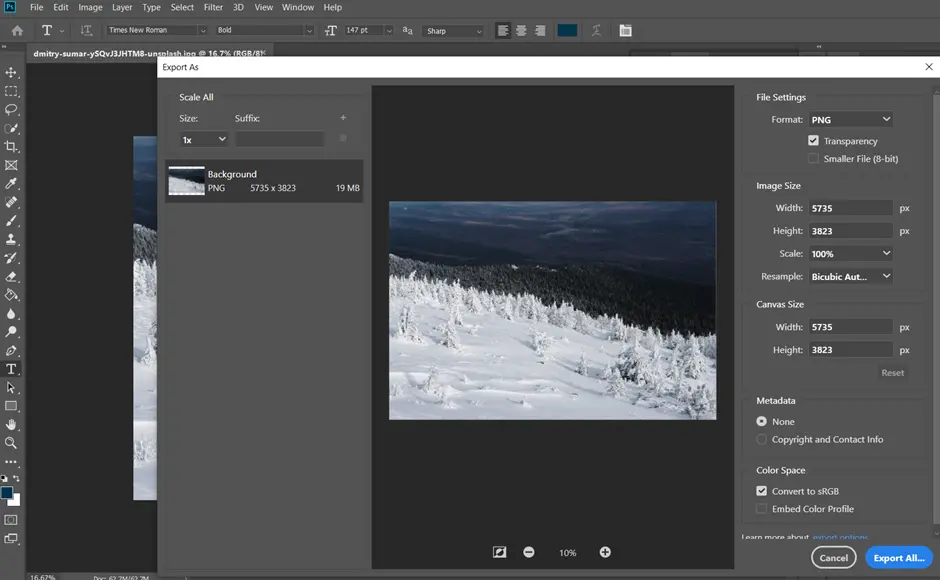 how to resize an images in photoshop