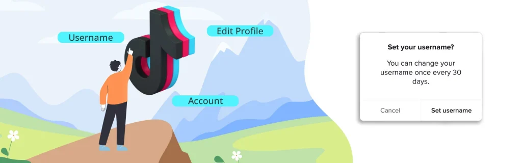 How to change tiktok username