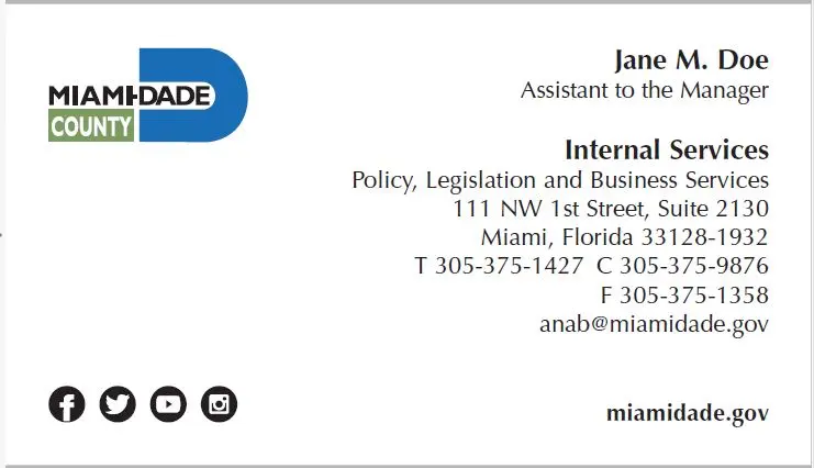 business card size inches 