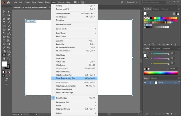 how to make a logo transparent background in illustrator 