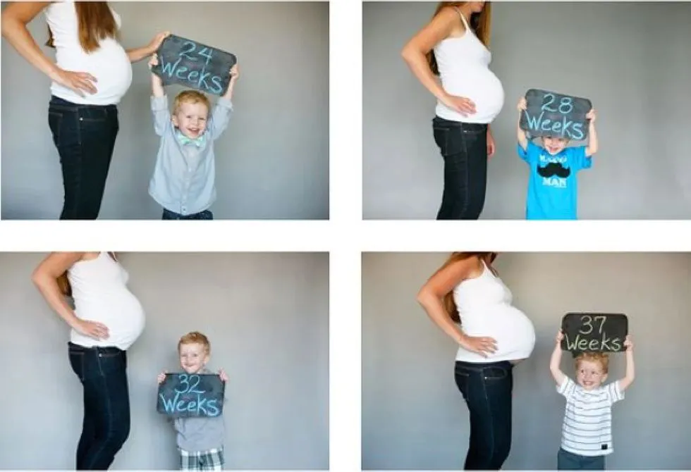 fall pregnancy announcement