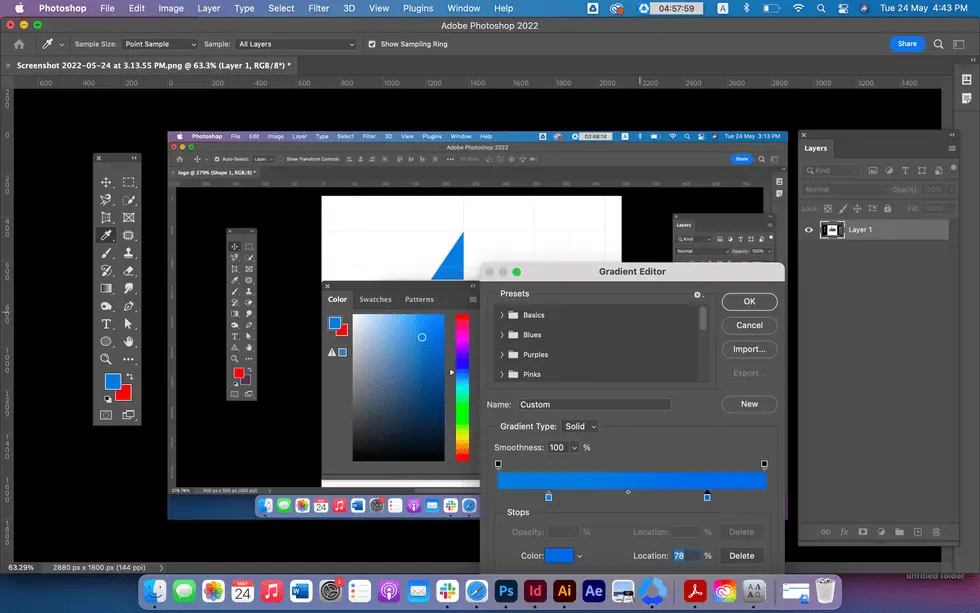  how to make a circle logo in photoshop