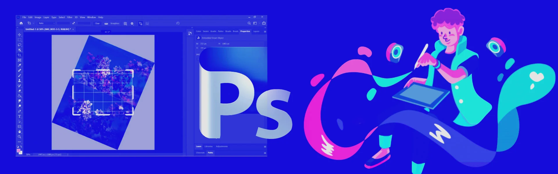 how to rotate an image in photoshop