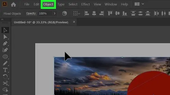  how to crop a photo in illustrator