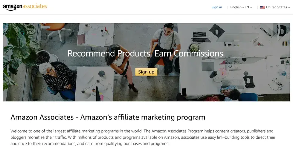 amazon affiliate marketing programs