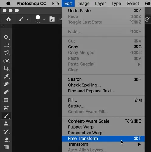  how to resize a pasted layer in photoshop
