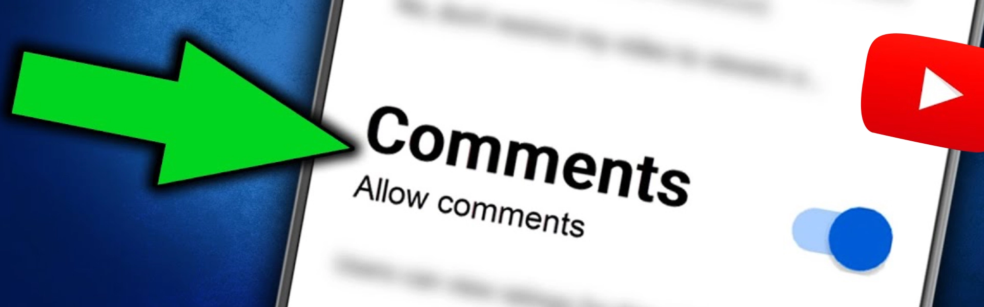 how to turn on comments on youtube