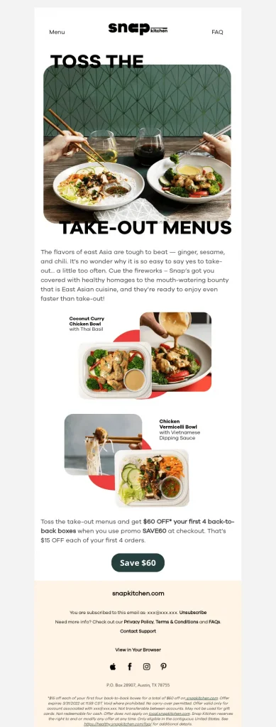 newsletter sign up examples