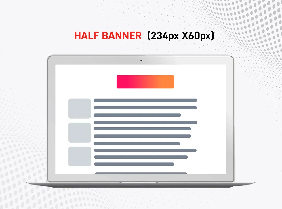 typical web banner size