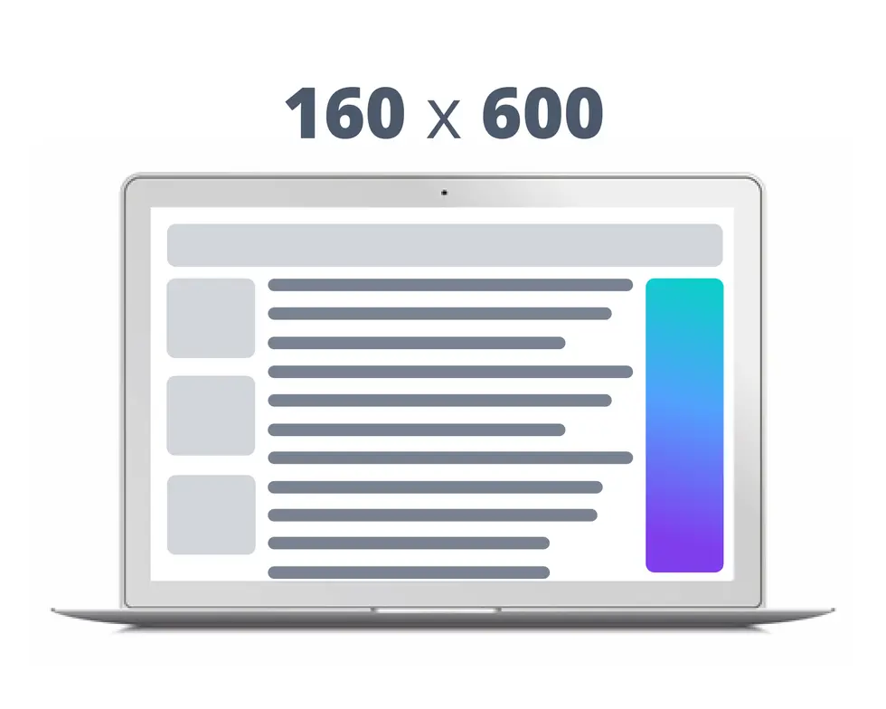 web banner size in inches