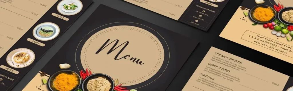 menu design ideas