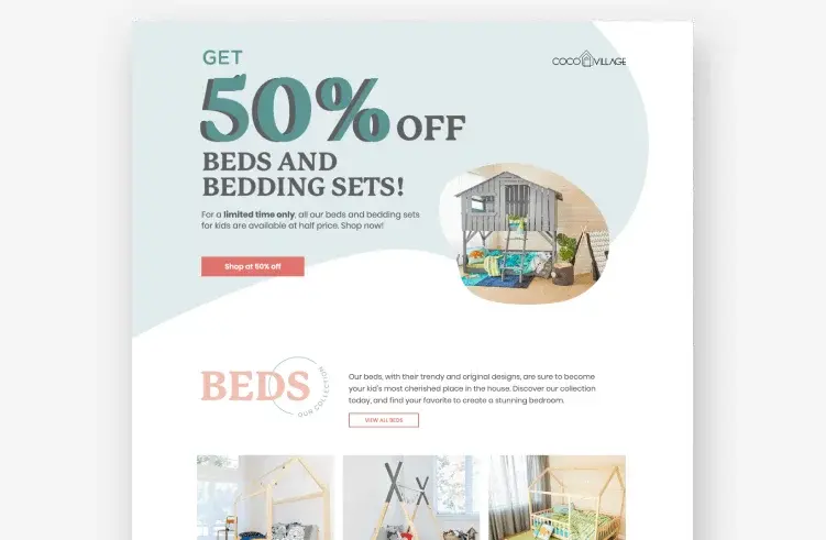 example landing page design