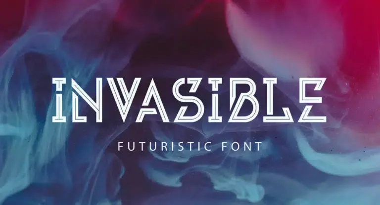  Invasible font for logos