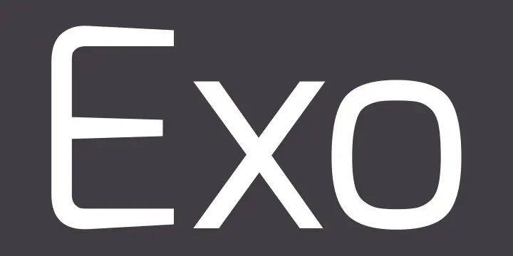  Exo font for logos