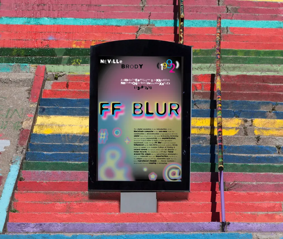  FF Blur font for logos