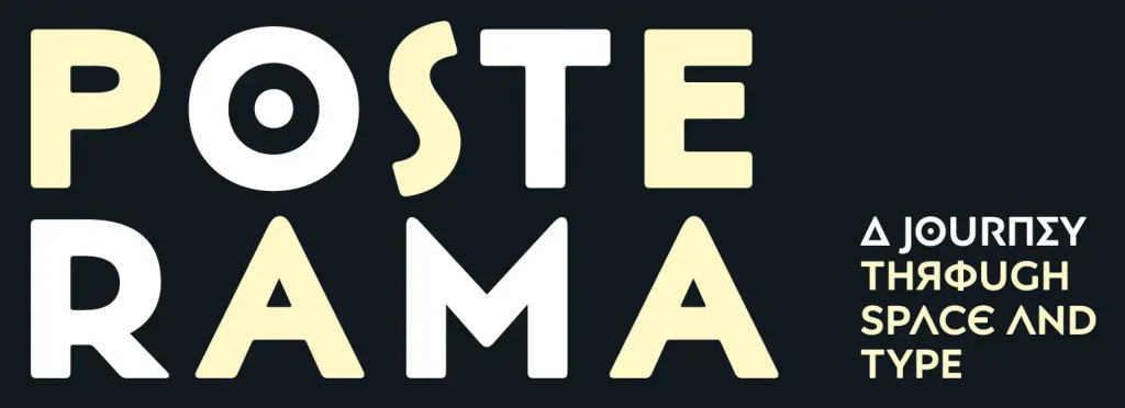  Posterama fonts for logo