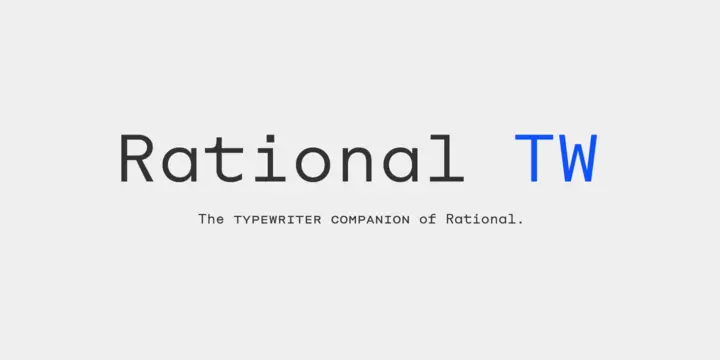  Rational TW logo font