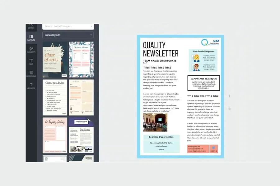  layout newsletter design ideas