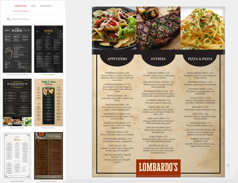  how to design a good restaurant menu