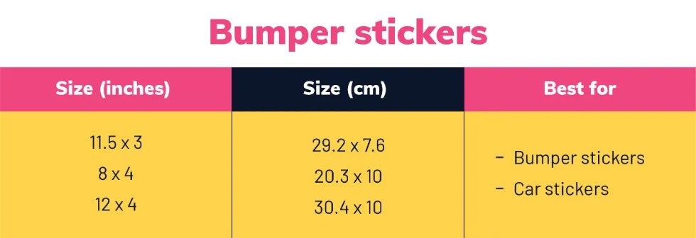  4x4 sticker size