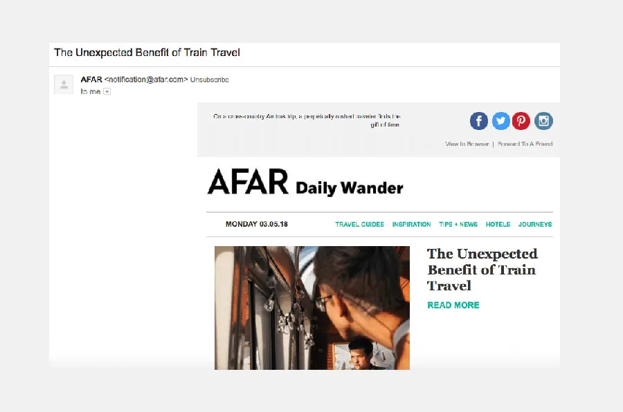 email newsletter header design