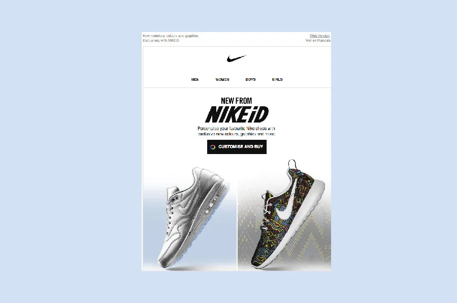 email header design example