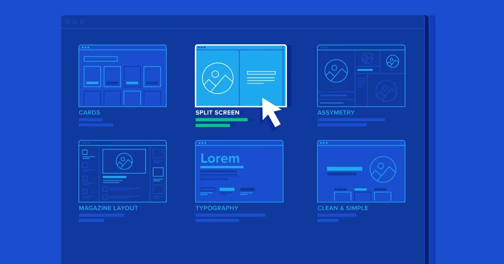 different types of website layouts