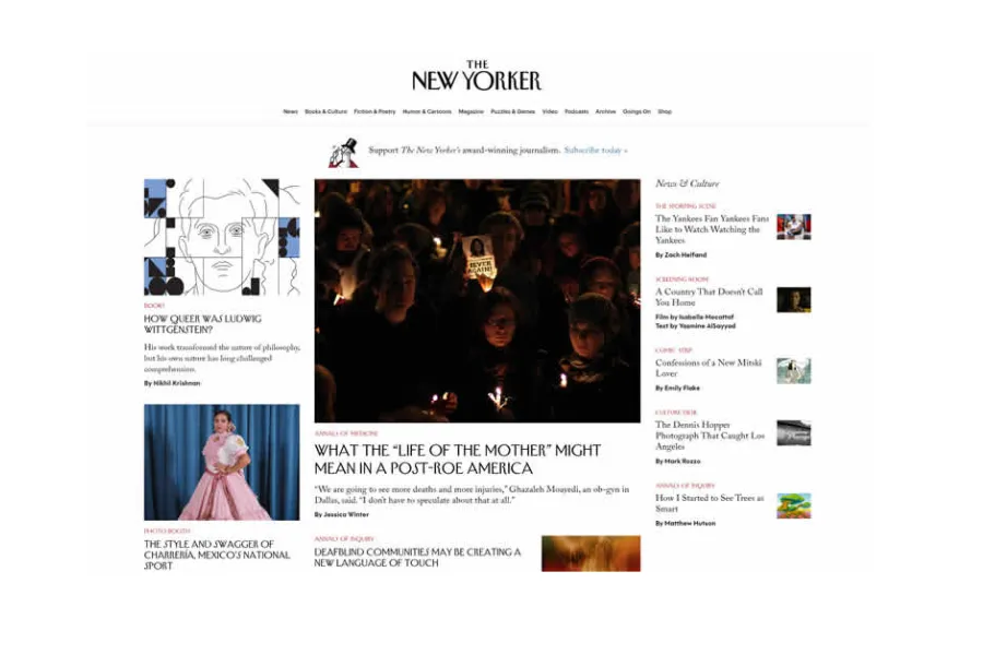 sample website layouts