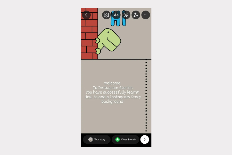  how to change background on instagram story without covering photo