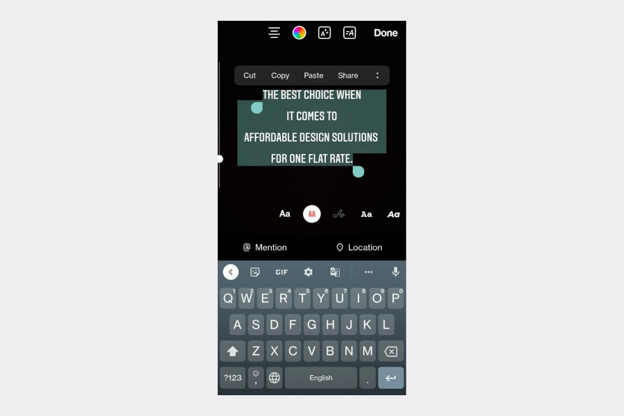  how to change background when sharing post on instagram story