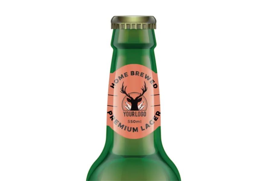 how to design a label for a bottle