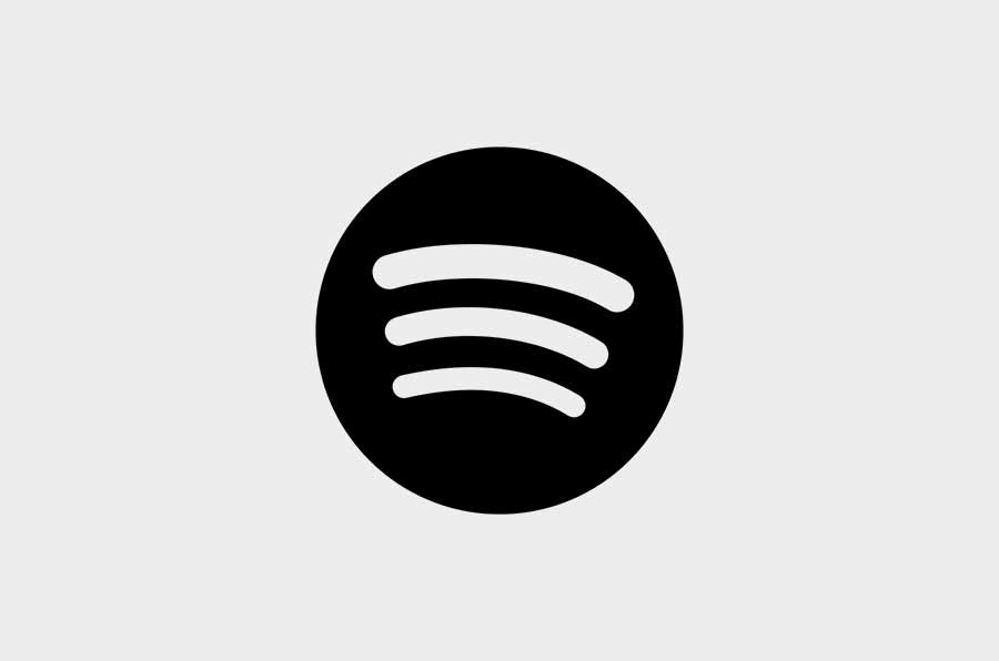  black spotify logo