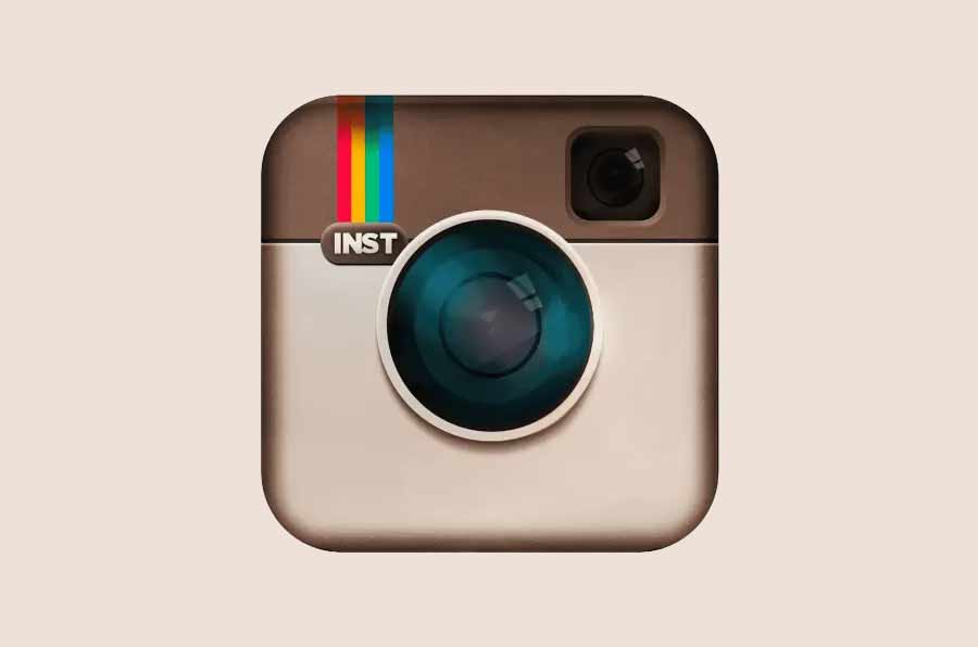  instagram logo black and white