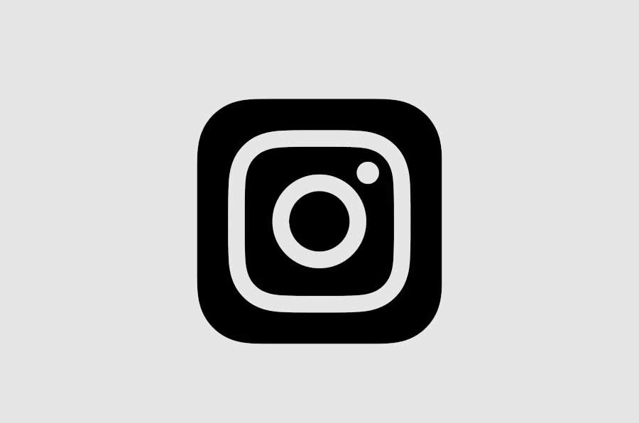 black instagram logos