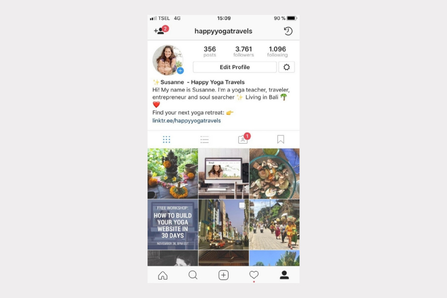instagram categories list