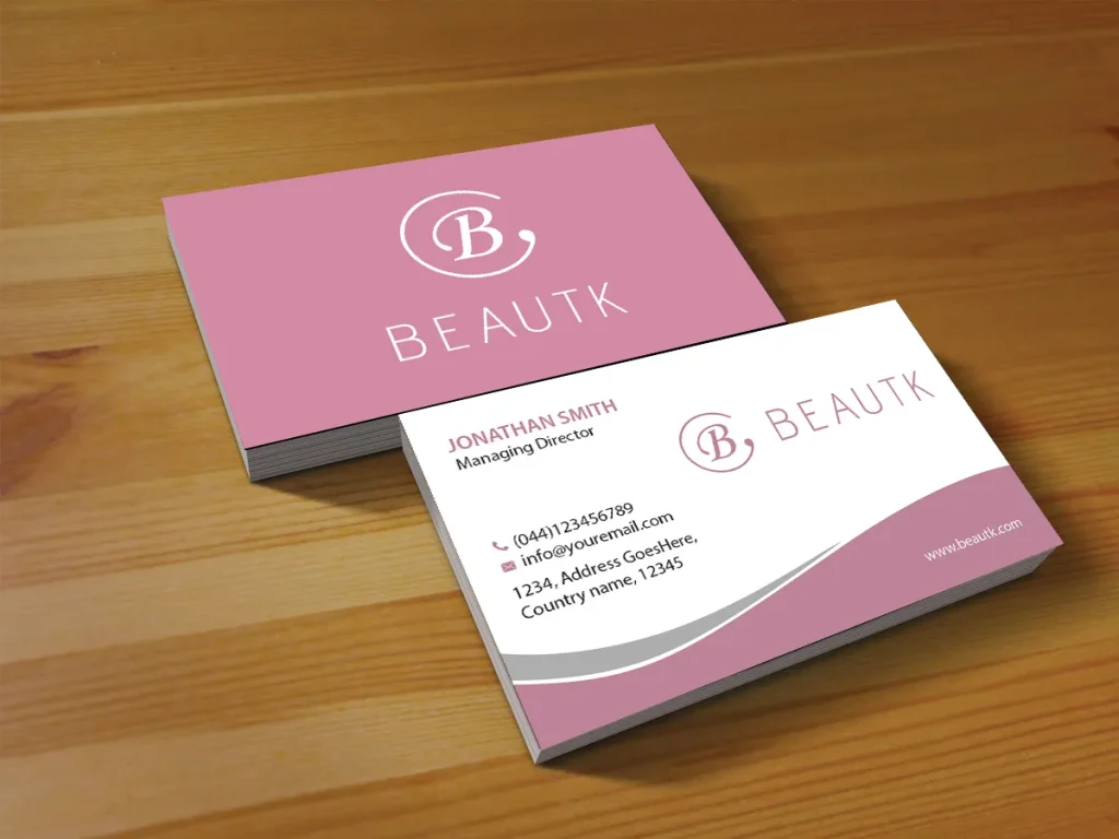 business cards for brand development