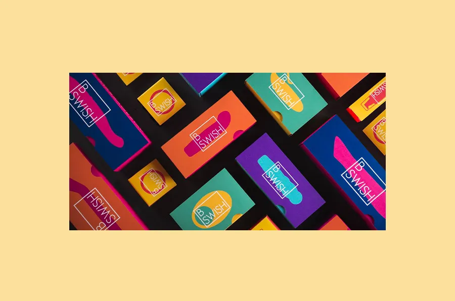 colorful and bold packaging