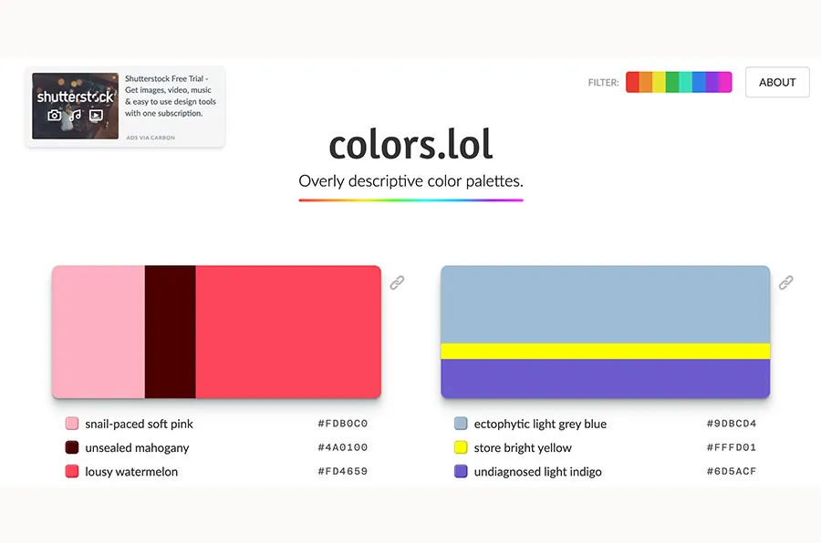 color palette ideas graphic design