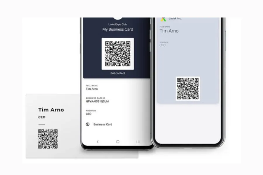 examples of digital business cards