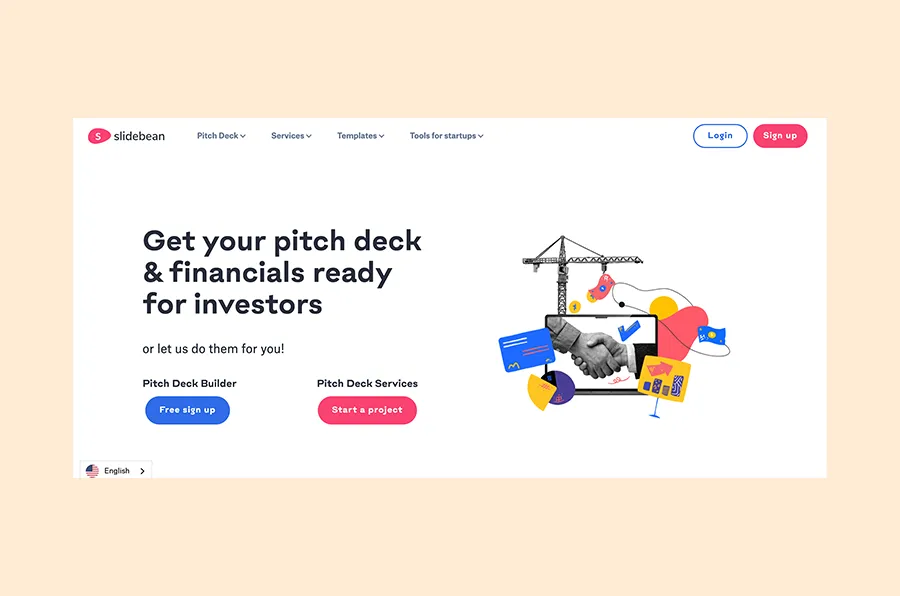 what is a pitch deck template