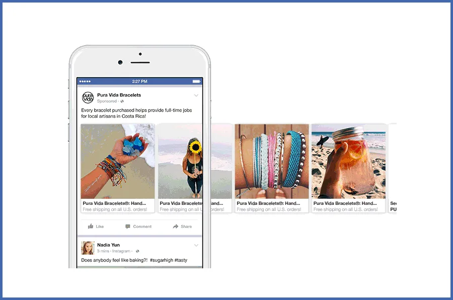 facebook carousel ads examples